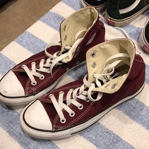 Burgendy high tops